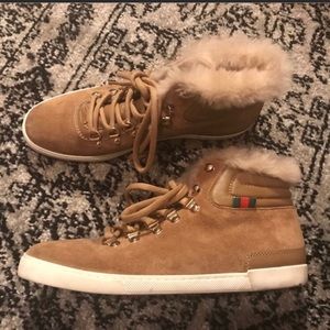 Gucci Trek Fur Lined Sneakers